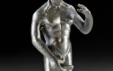 Roman Bronze Nude Apollo Kitharoidos, ex-Christie's