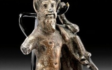 Roman Imprerial Silver Figure Nude Faun