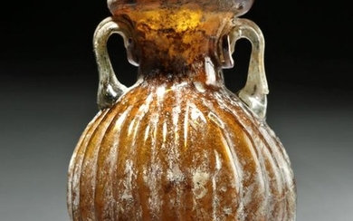 Roman Sidonian Glass Amphoriskos - Gorgeous!