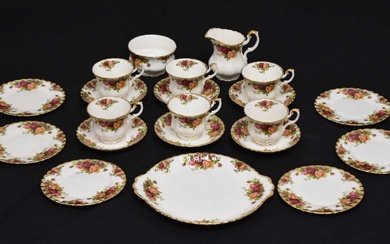 Royal Albert 'Old Country Roses' tea set for six persons
