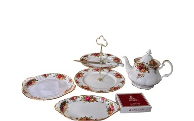 Royal Albert Old Country Roses teaware (47);8 x Large Plates...