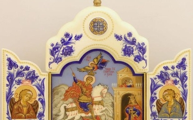 Saint George Slaying the Dragon Triptych