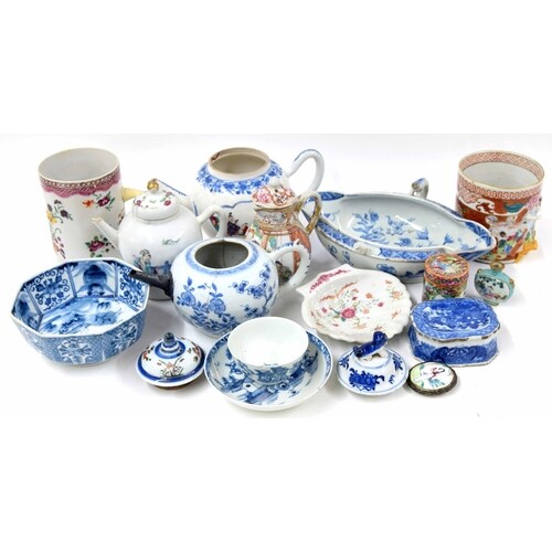 Selection of Chinese export porcelain, 18th century and late...