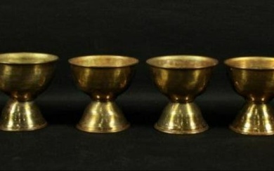 Set Of 6 Bronze Chalices