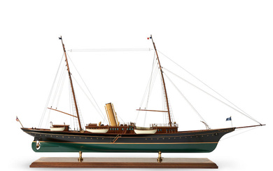 Ship Model of a Steam Vessel United States, late 20th...