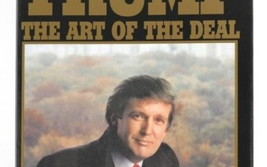 Signed DONALD TRUMP Art of the Deal Book