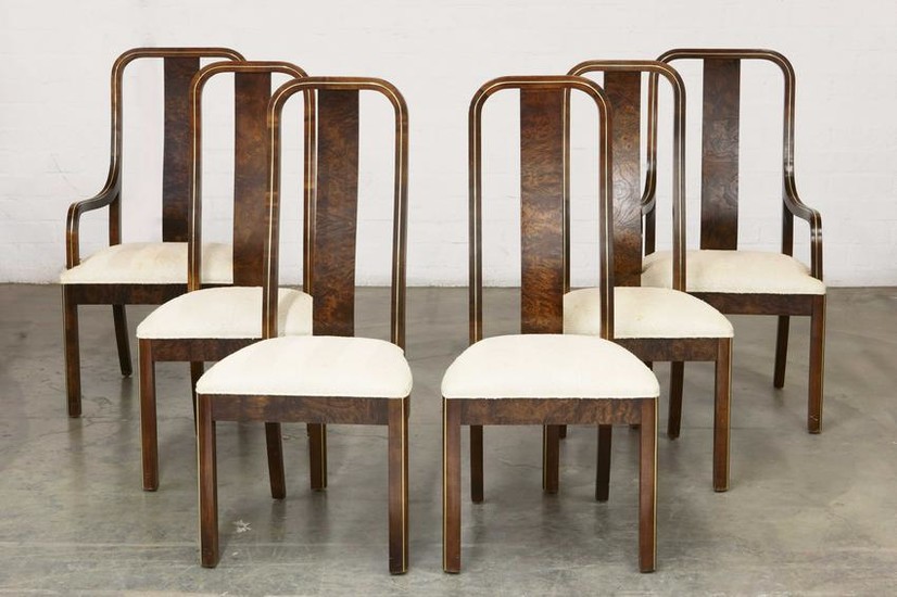 Six Century Art Deco style dining chairs