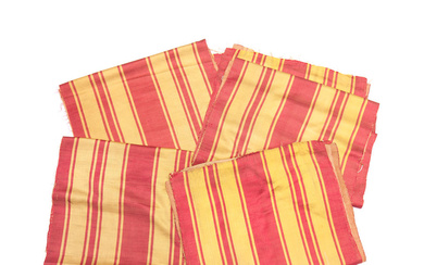 Six lengths of silk Late 18th century, French