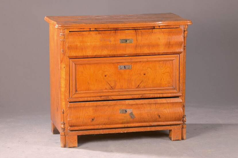 Small Biedermeier chest of drawers, German, around 1840,...