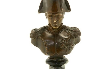 Small Bronze Bust of Napoleon, Signed 'Canova', Circa