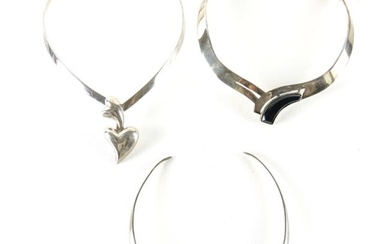 Sterling Silver Collar Necklaces (3)