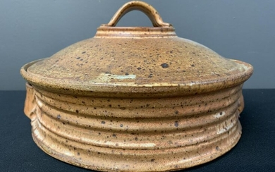 Studio Art Pottery Covered Bowl