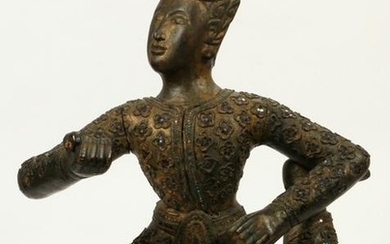 THAILAND CARVED WOOD SCULPTURE, 19TH C.