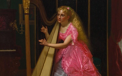 The Harpist, 1870