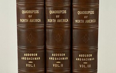 "The Quadrupeds of North America", 3 Volumes