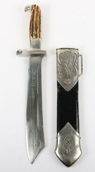 Third Reich RAD (Reichsarbeitsdienst) Enlisted Ranks Dagger by Carl Julius Krebs, Solingen