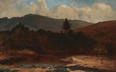 Thomas Hill (1829-1908), Stream in a western landscape