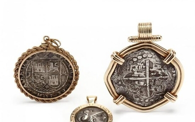 Three Coin Pendants