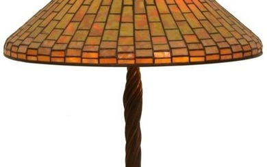 Tiffany Studios Dichroic Geometric Table Lamp
