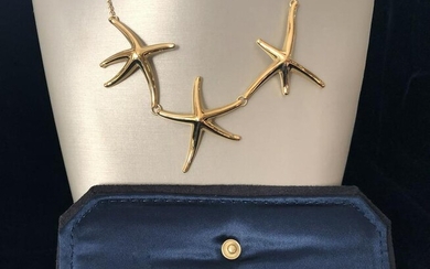 Tiffany & Co. Elsa Peretti Tri-Starfish Necklace