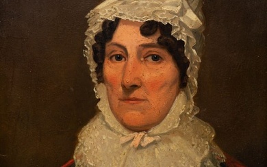 UNKNOWN ARTIST (FIRST HALF 19TH CENTURY) "PORTRAIT OF A WOMAN".