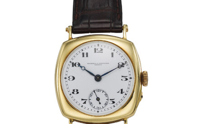 VACHERON CONSTANTIN, A FINE 18K YELLOW GOLD CUSHION-SHAPED WRISTWATCH WITH SUBSIDIARY SECONDS