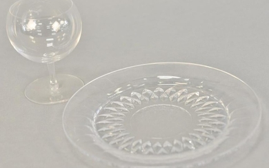 Val St. Lambert glassware, twenty-two pieces, all