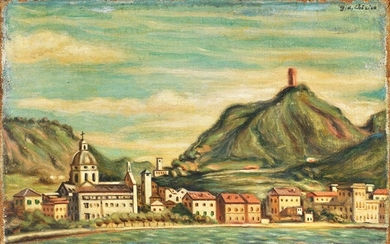 Veduta del Lago di Como, 1934, Giorgio de Chirico (Volos 1888 - Roma 1978)
