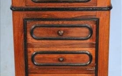 Victorian Rosewood lingerie chest with 4 drawers