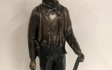 Vintage Bronze Billy the Kid Sculpture