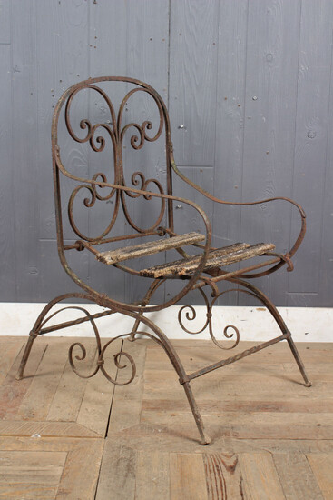 Vintage Wrought Iron Garden Chair