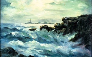 Virginia Falconieri (NJ,b 1943) oil painting