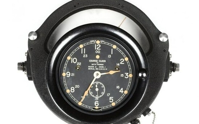 WWII Era U. S. Navy Course Clock by Seth Thomas