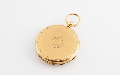 Watch with a 750 °/°° gold guilloché necklace enhanced by...