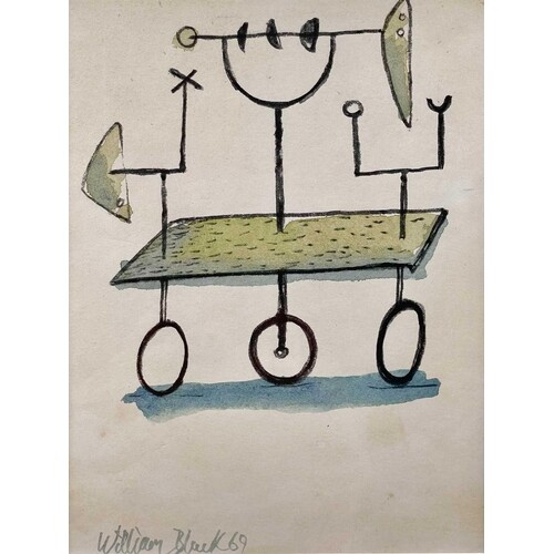 William BLACK (XX) Untitled Ink and wash, signed and dated '...