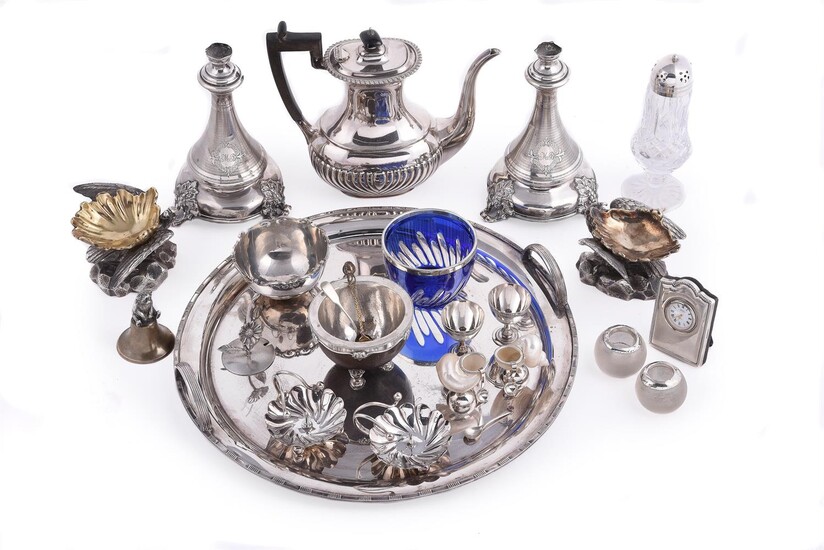 Y VARIOUS SILVER, SILVER MOUNTED AND OTHER ITEMS