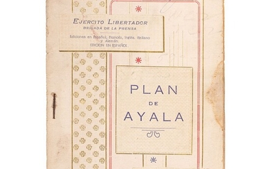 Zapata, Emiliano. Plan de Ayala. México: Tip. y Lit. de Roberto Serrano y Cía., 1914.