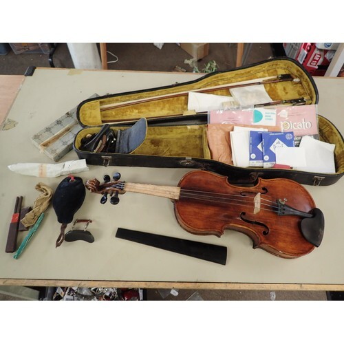 james hewitt 1906 (award winning maker) violin with 2 bows e...