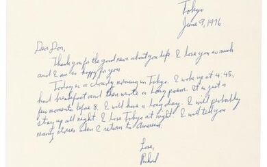 letter from Richard Brautigan to Don Carpenter 1976