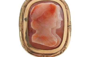 A late 18th - early 19th hardstone cameo...