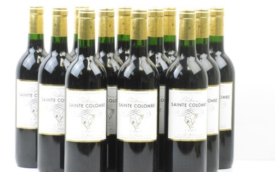 12 bottles of Chateau Sainte Colombe 2007 Cotes de...
