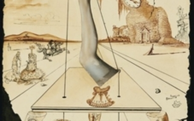 COMPOSITION À LA JAMBE, Salvador Dalí