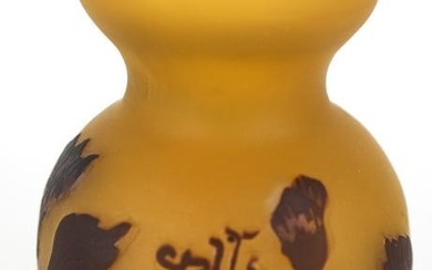 Reproduction Galle Art Glass Vase