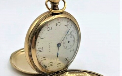 14 K Gold ELGIN Hunting Case Pocket Watch