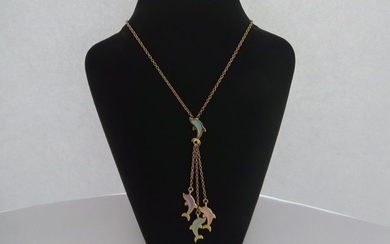 14 kt. Gold - Necklace with pendant