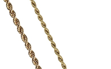14K Yellow Gold Twisted Chain Necklace