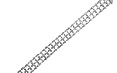 14k Gold Diamond Openwork Bracelet