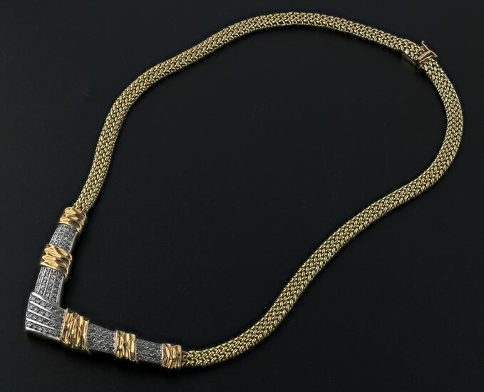 17" Diamond V Shape Necklace
