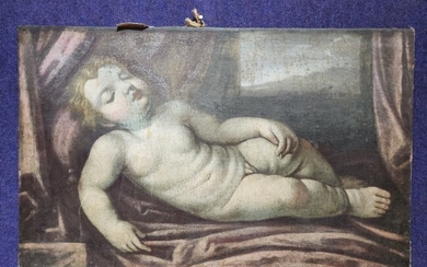 17th/18th Century Old Master ptg of sleeping infant