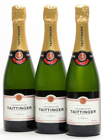 18 bts. Champagne “Brut Reserve”, Taittinger A (hf/in). Oc.